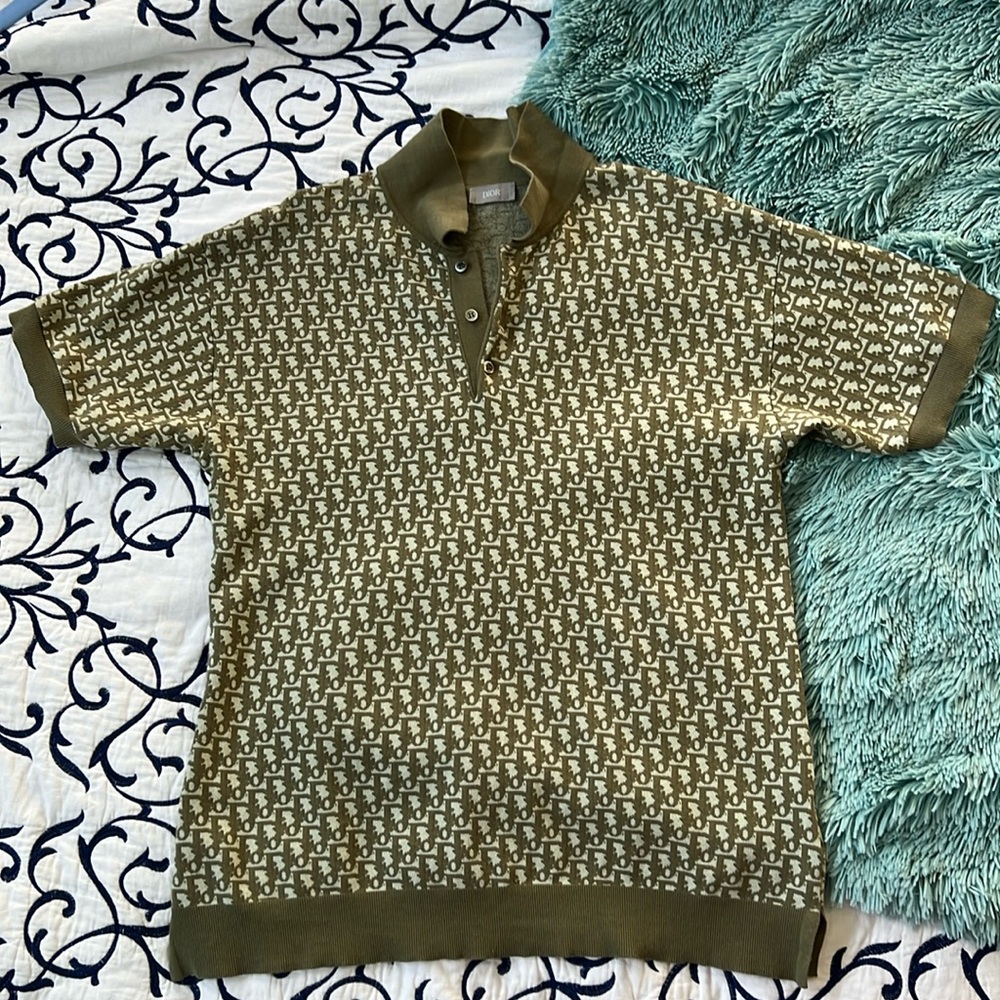 Men’s Christian Dior oblique polo